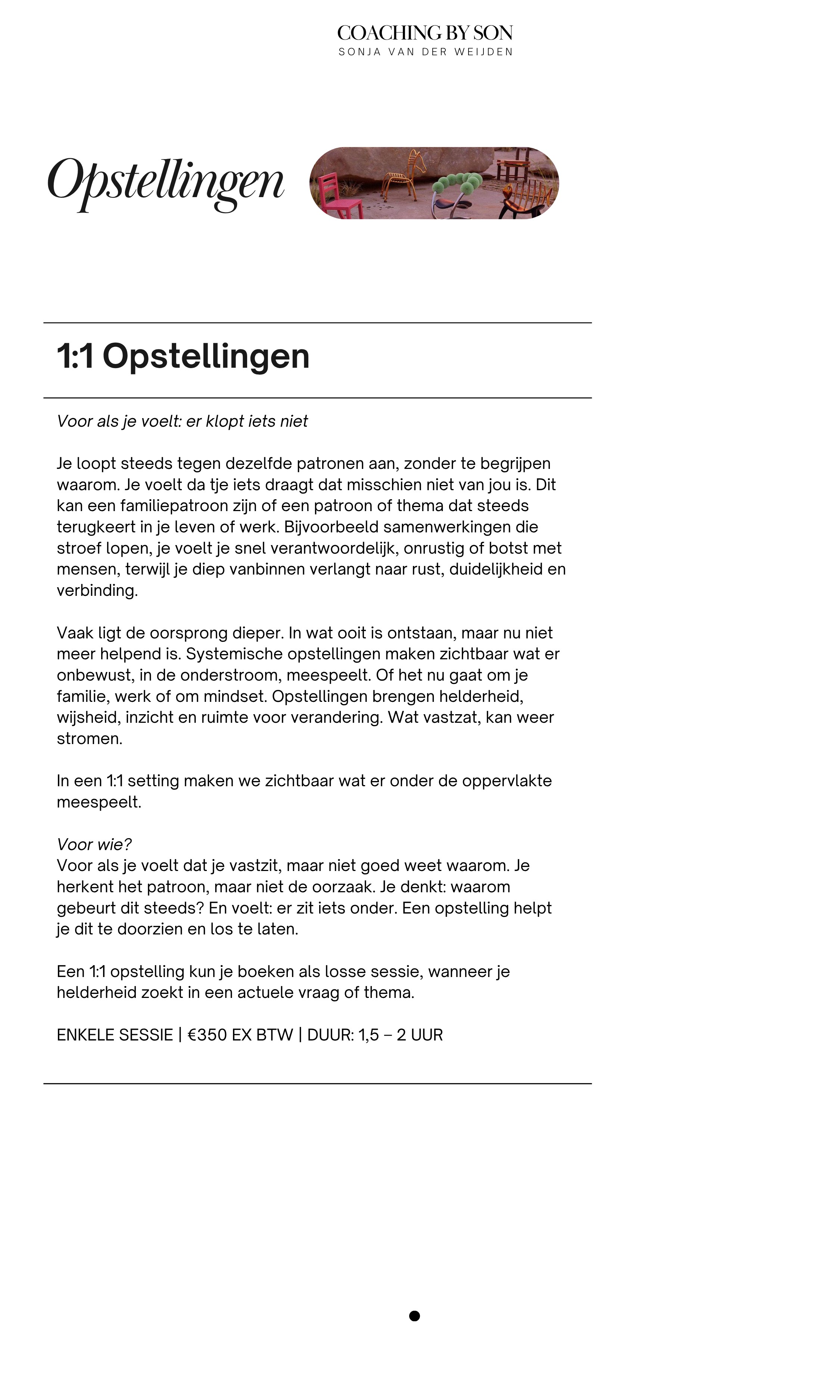 Flyer kompas 3, 1 op 1 opstellingen